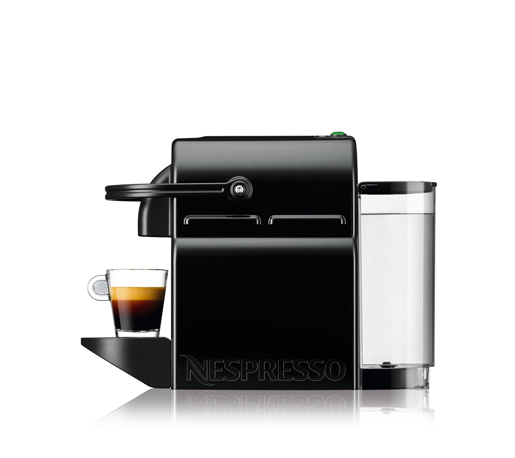 NESPRESSO Inissia D40 Black Coffee MachineKitchen AppliancesWith a tiny footprint, compact, lightweight and equipped with an ergonomic handle, the Nespresso Inissia is a smart little coffee machine to make your life easier. Inissia is available in a full